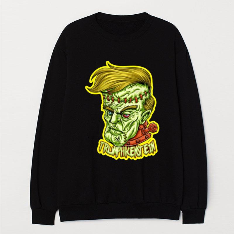 Trumpkenstein Funny President Trump Frankenstein Parody Halloween Spooky Night T-Shirt Unisex