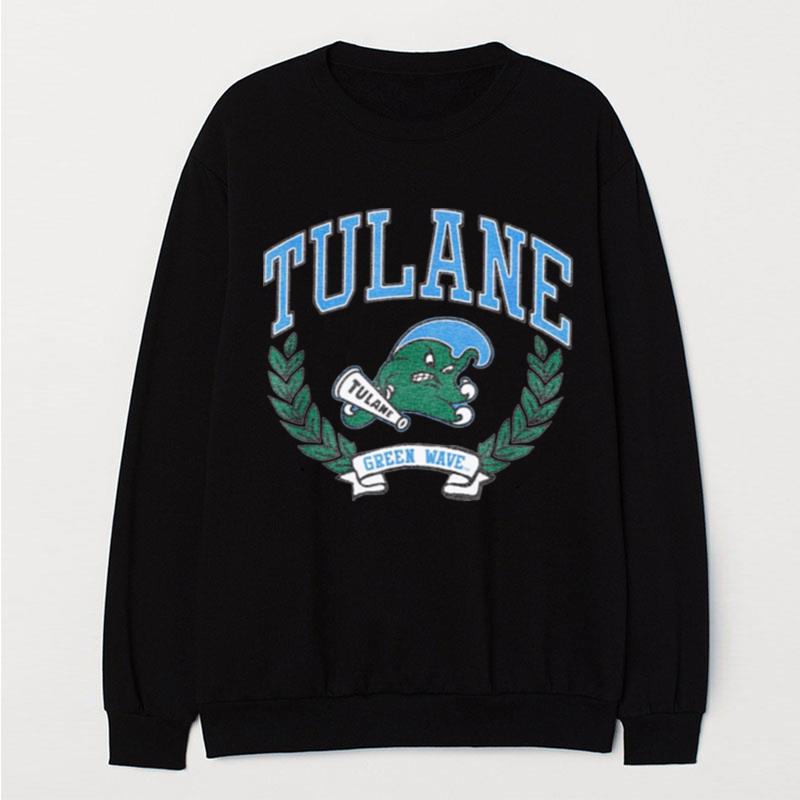 Tulane Green Wave Victory Vintage Logo T-Shirt Unisex