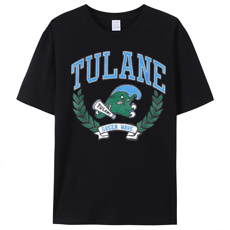 Tulane Green Wave Victory Vintage Logo T-Shirt Unisex