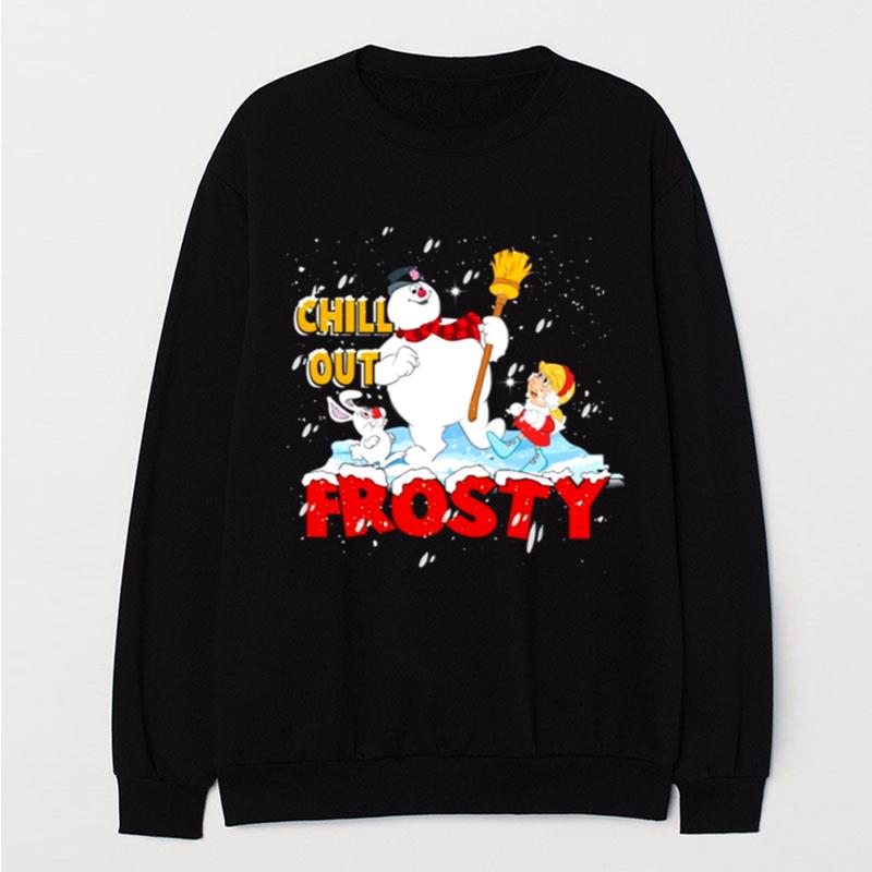 Tv Show Chilly Out Frosty Graphic Christmas T-Shirt Unisex