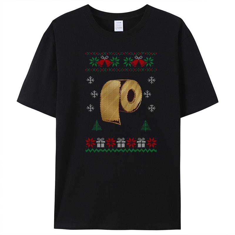 Ugly Toilets Paper Christmas T-Shirt Unisex