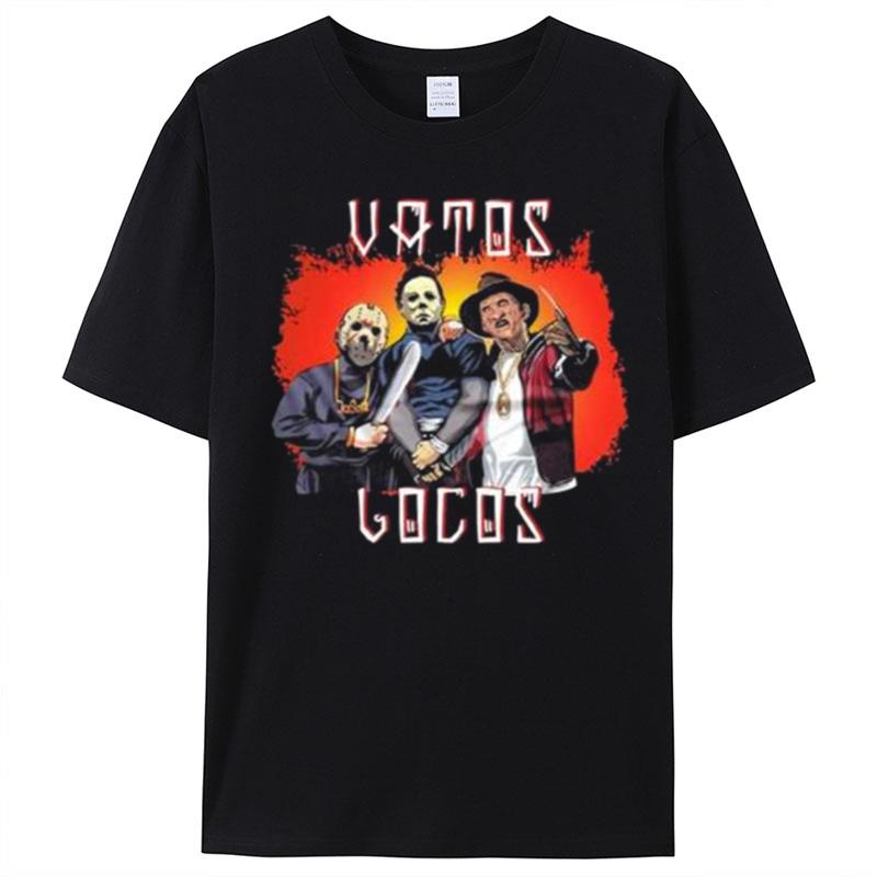 Vatos Locos Halloween Horror Jason Freddy Krueger Michael Myers T-Shirt Unisex