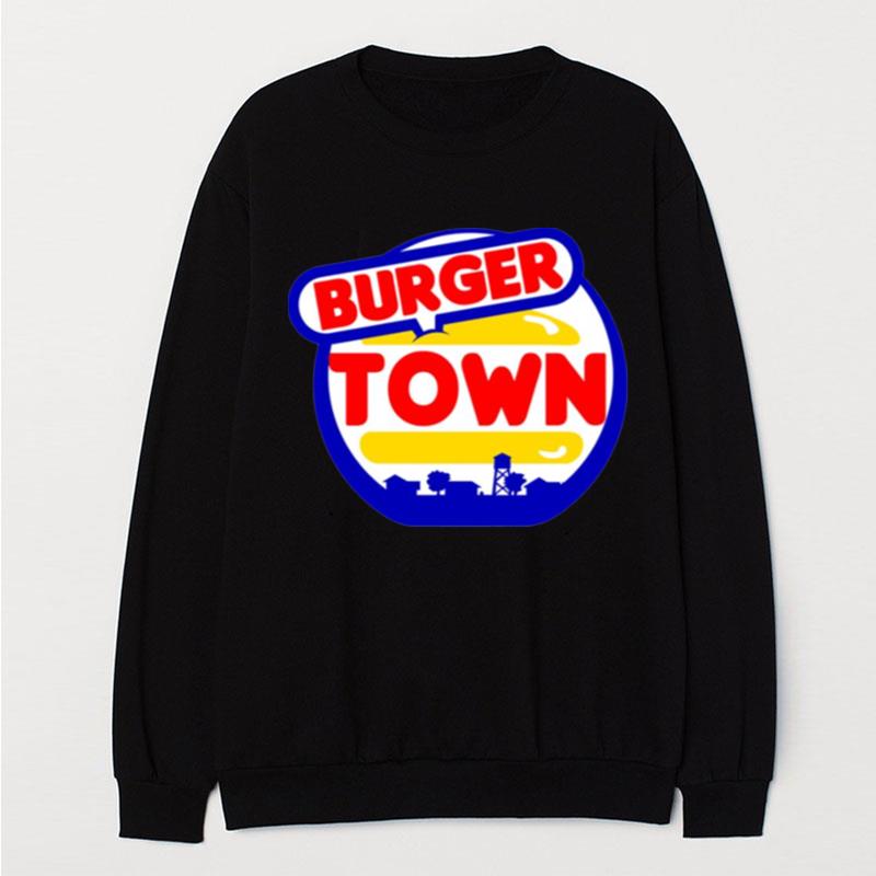 Vintage Burger Town T-Shirt Unisex