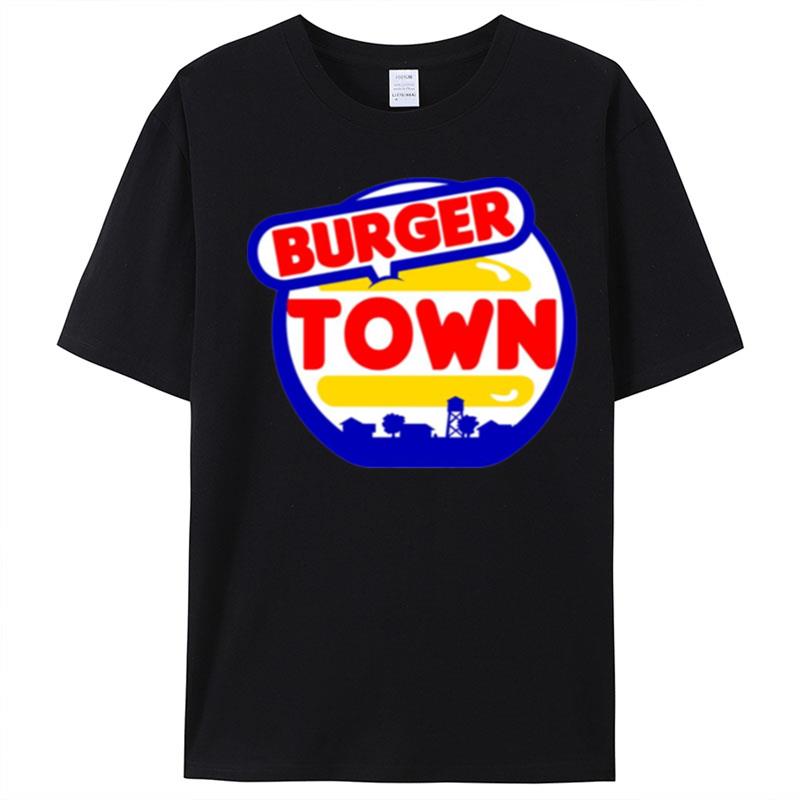 Vintage Burger Town T-Shirt Unisex