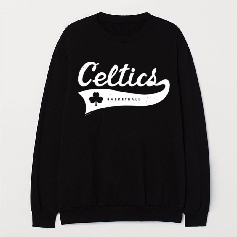 Vintage Celtics Basketball Script White Classic T-Shirt Unisex