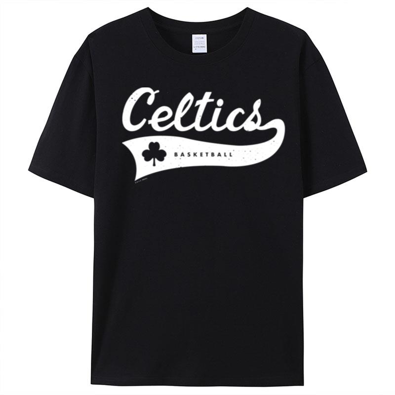 Vintage Celtics Basketball Script White Classic T-Shirt Unisex