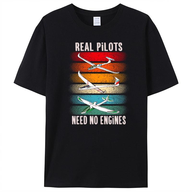 Vintage Sailplane Pilot Gliding For Gliders T-Shirt Unisex