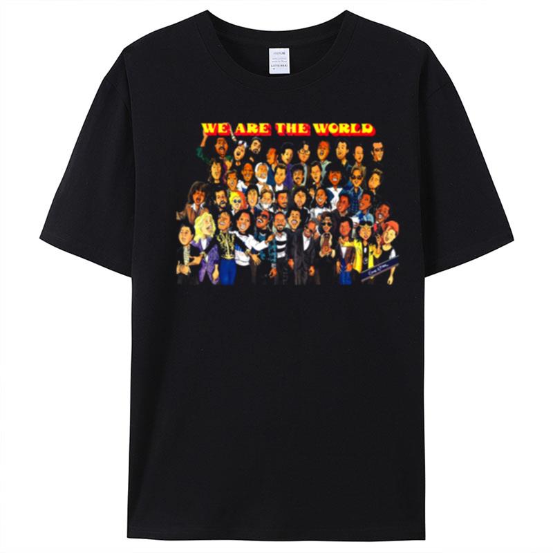 We Are The World Cartoon Lionel Richie T-Shirt Unisex