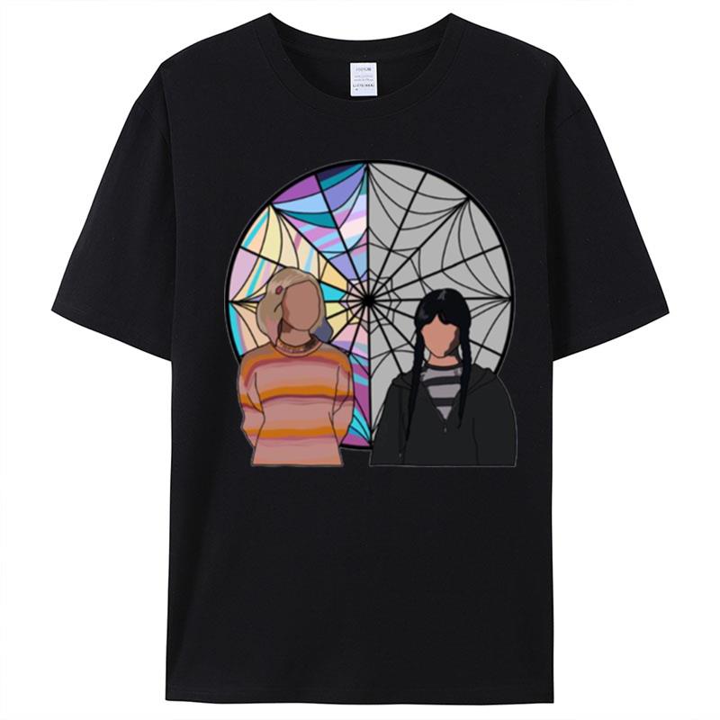 We're Friends Wednesday Addams And Enid Sinclair T-Shirt Unisex