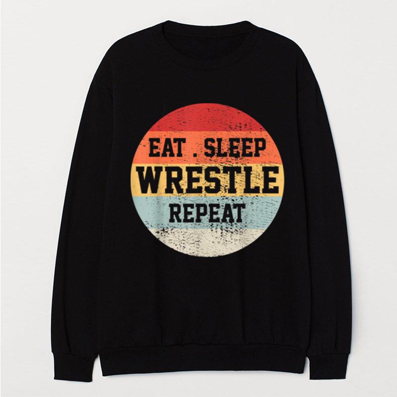 Wrestling Wrestler Retro Vintage Funny Gift T-Shirt Unisex