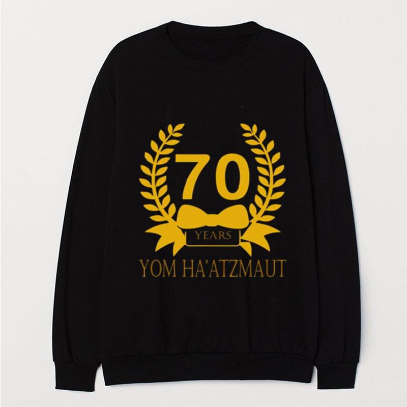 Yom Haatzmaut Design 70 Years T-Shirt Unisex