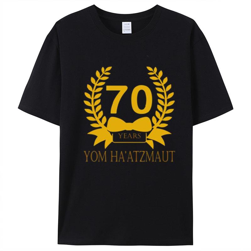 Yom Haatzmaut Design 70 Years T-Shirt Unisex