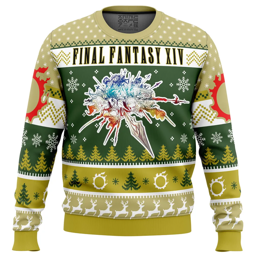 Christmas Fantasy Final Fantasy XIV Ugly Christmas Sweater