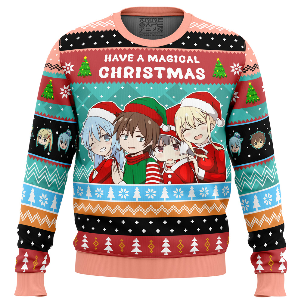 Have A Magical Christmas Konosuba Ugly Christmas Sweater