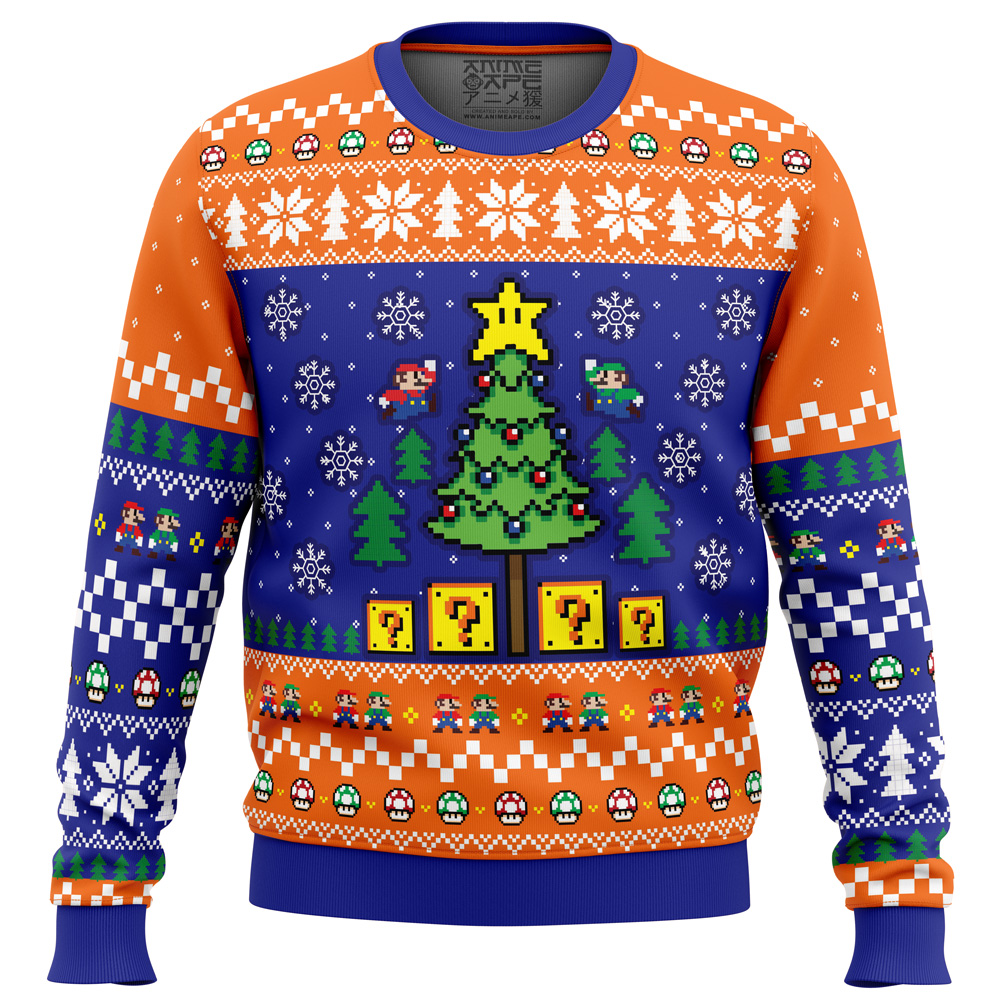 Bros Christmas Mario Bros Ugly Christmas Sweater