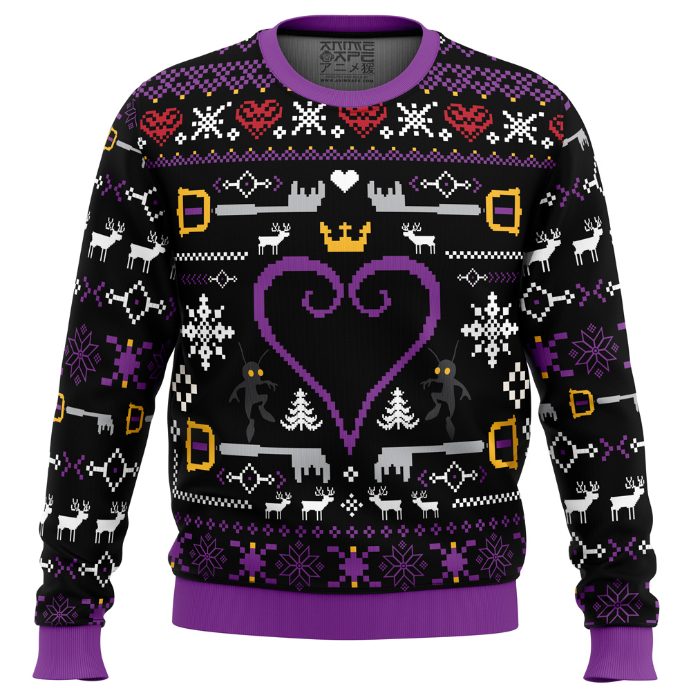 Hearts Kingdom Hearts Ugly Christmas Sweater