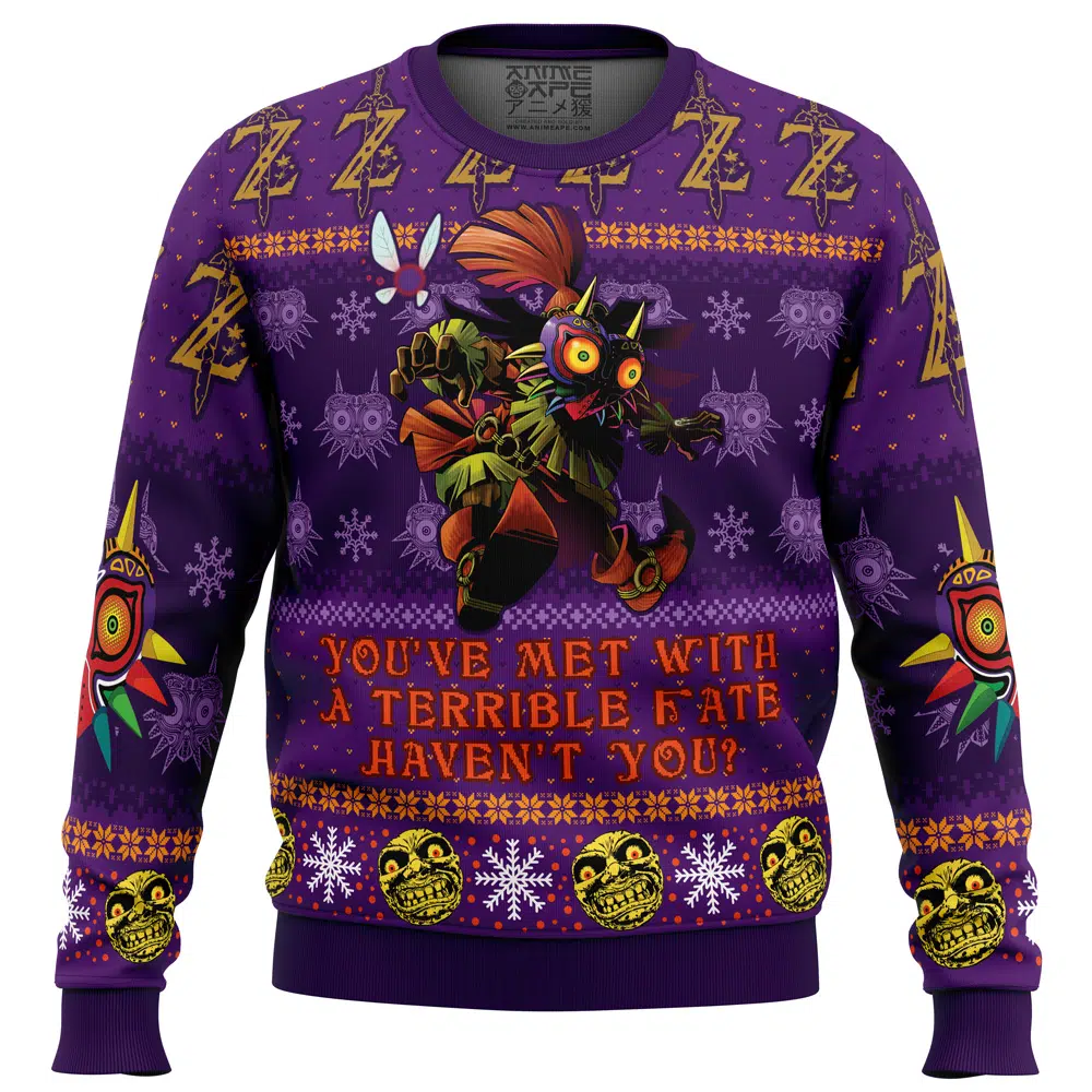 You Met With a Terrible Fate Zelda Ugly Christmas Sweater