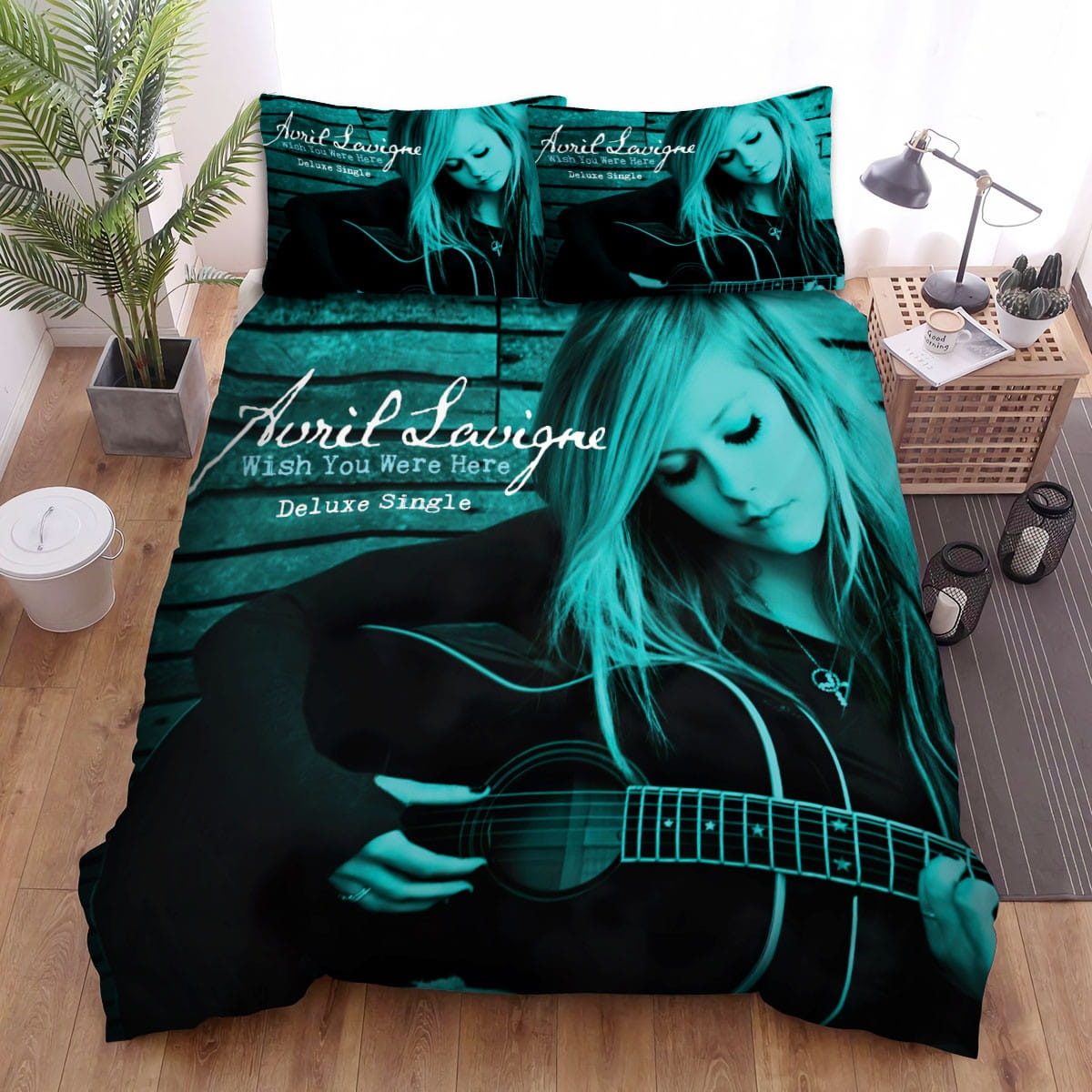 Avril Lavigne Wish You Were Here Single Art Cover Bedding Sets ? Duvet Cover  Flatsheet  Pillowcases Perfect Gift For Fans