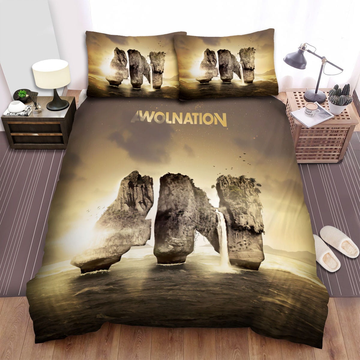 Awolnation Rocks Under The Water Bedding Sets  Duvet Cover Flatsheet Gift For Halloween  Thanksgiving  Christmas