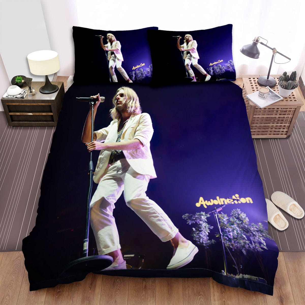 Awolnation The Man Is Performing On The Stage Bedding Sets ? Duvet Cover  Flatsheet  Pillowcases For Every Bedroom