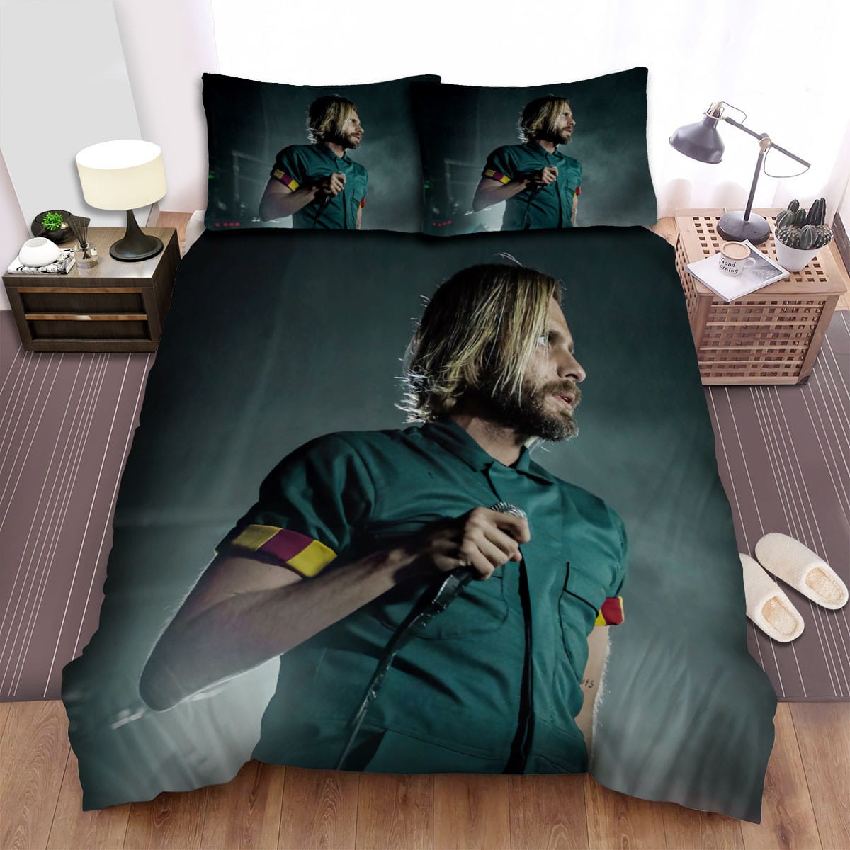 Awolnation The Man Is Performing With Micro Bedding Sets Duvet Cover  Flatsheet  Pillowcase For Your Lover