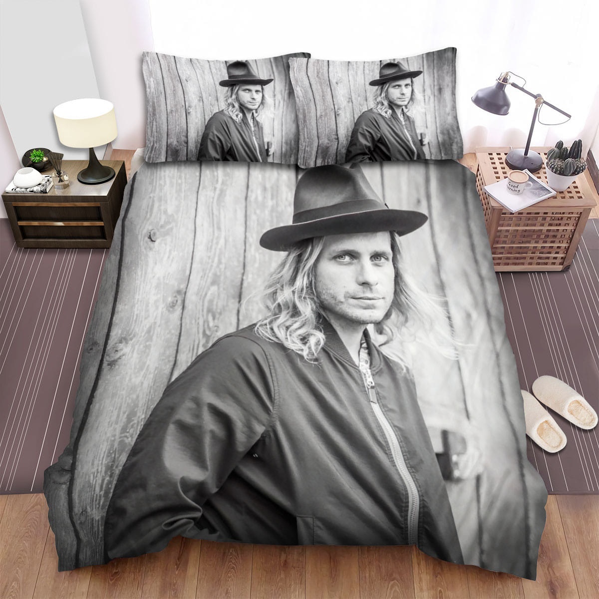 Awolnation The Man With The Hat Is Posting Decorative Bedding Sets with Duvet Cover  Flatsheet  Pillowcases