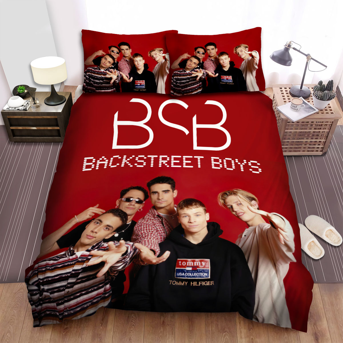 Backstreet Boys 90s Photoshoot Bed Sheets Spread Duvet Cover Bedding Sets