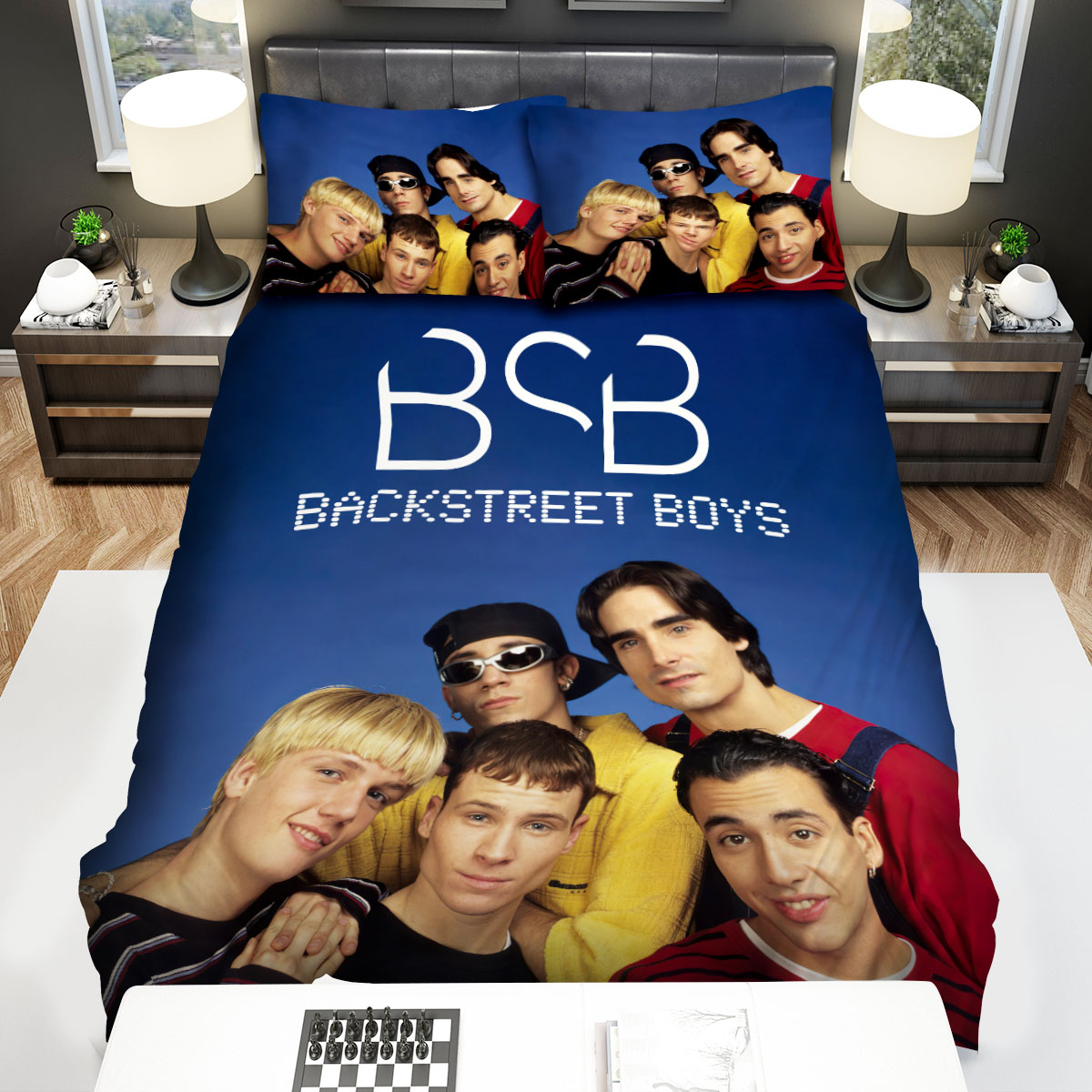 Backstreet Boys 90s Wallpaper Bed Sheets Spread Duvet Cover Bedding Sets