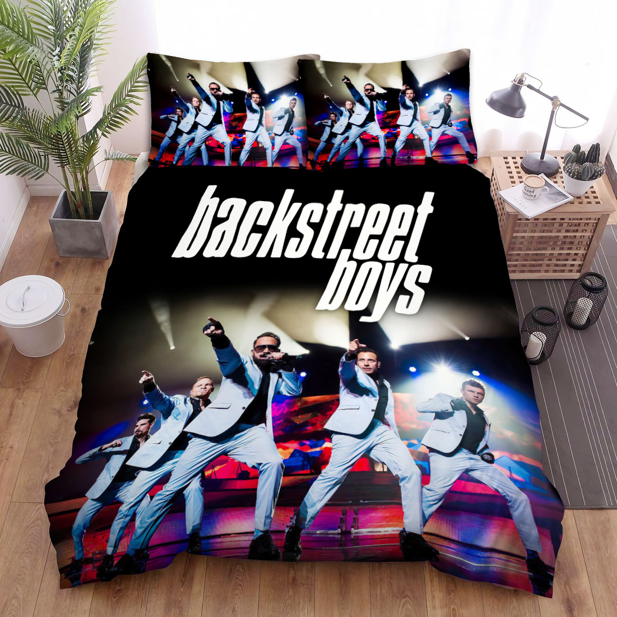 Backstreet Boys On The Stage Bed Sheets Spread Duvet Cover Bedding Sets