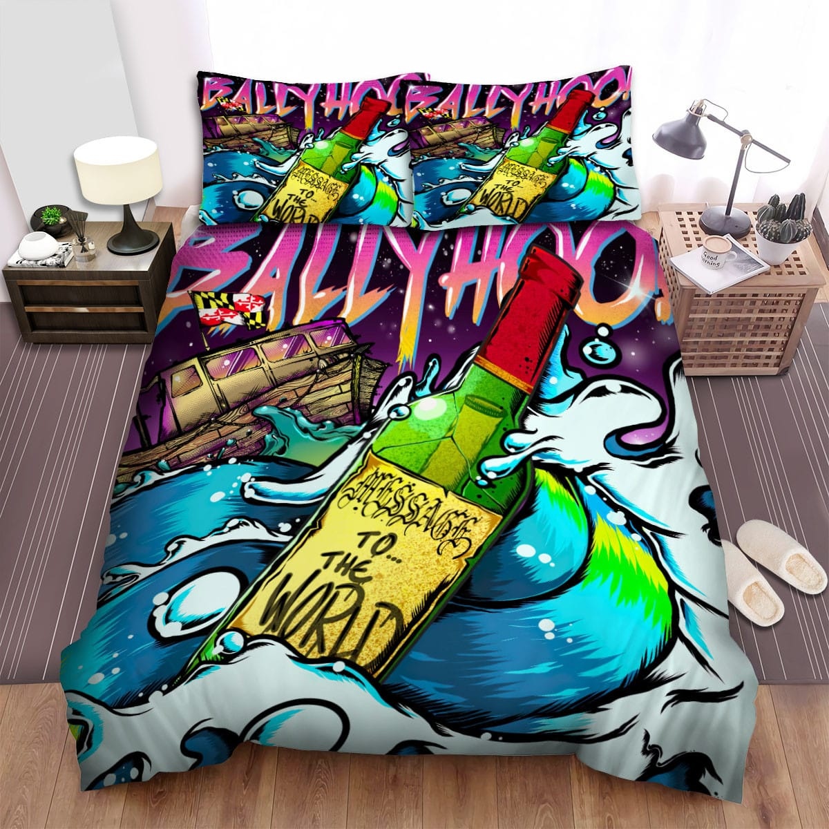 Ballyhoo Music Message To The World Album Bedding Sets ? Duvet Cover  Flatsheet  Pillowcases Perfect Gift For Fans