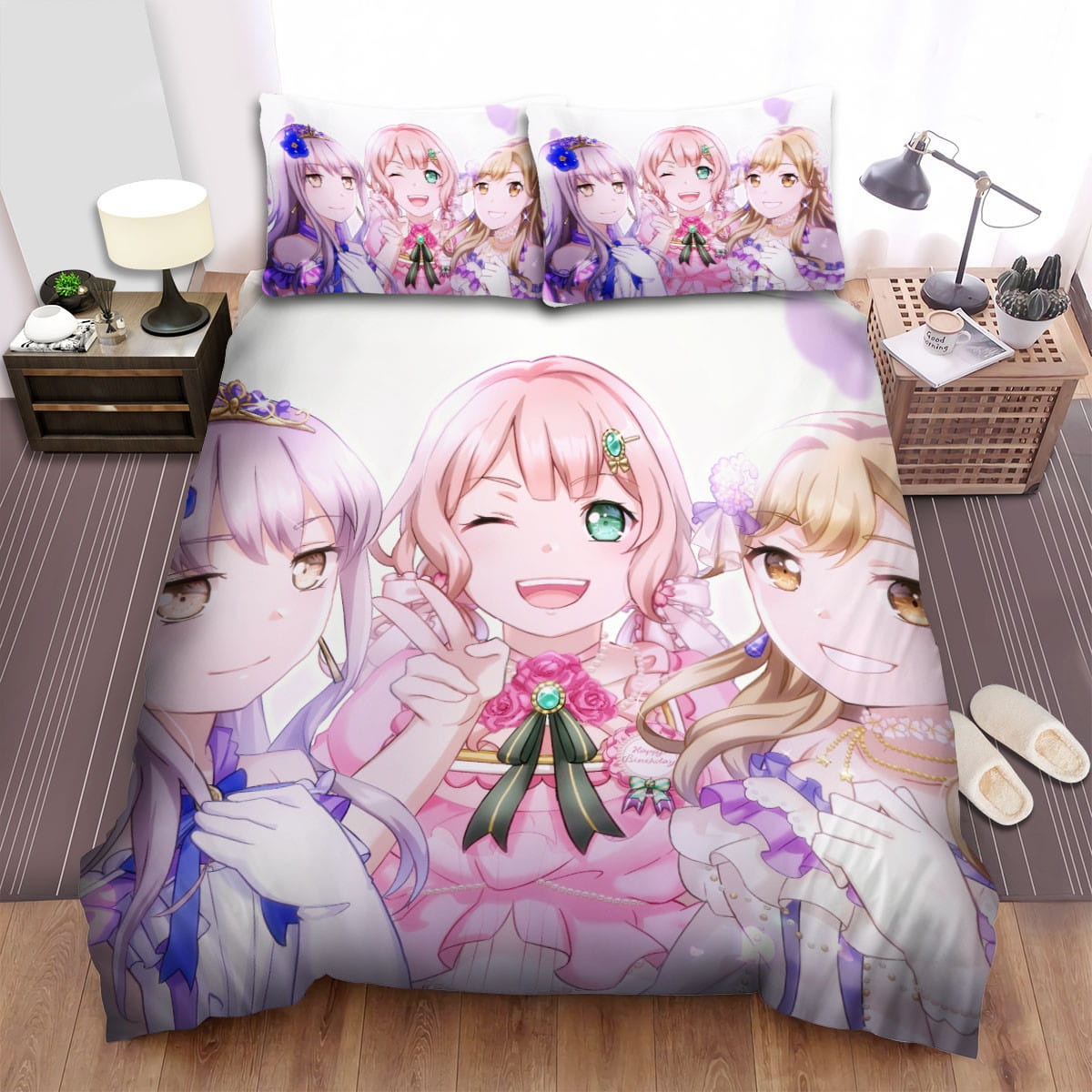 Bang Dream! Girls Band Party  Bedding Sets  Duvet Cover Flatsheet Gift For Wife  Husband  Besties