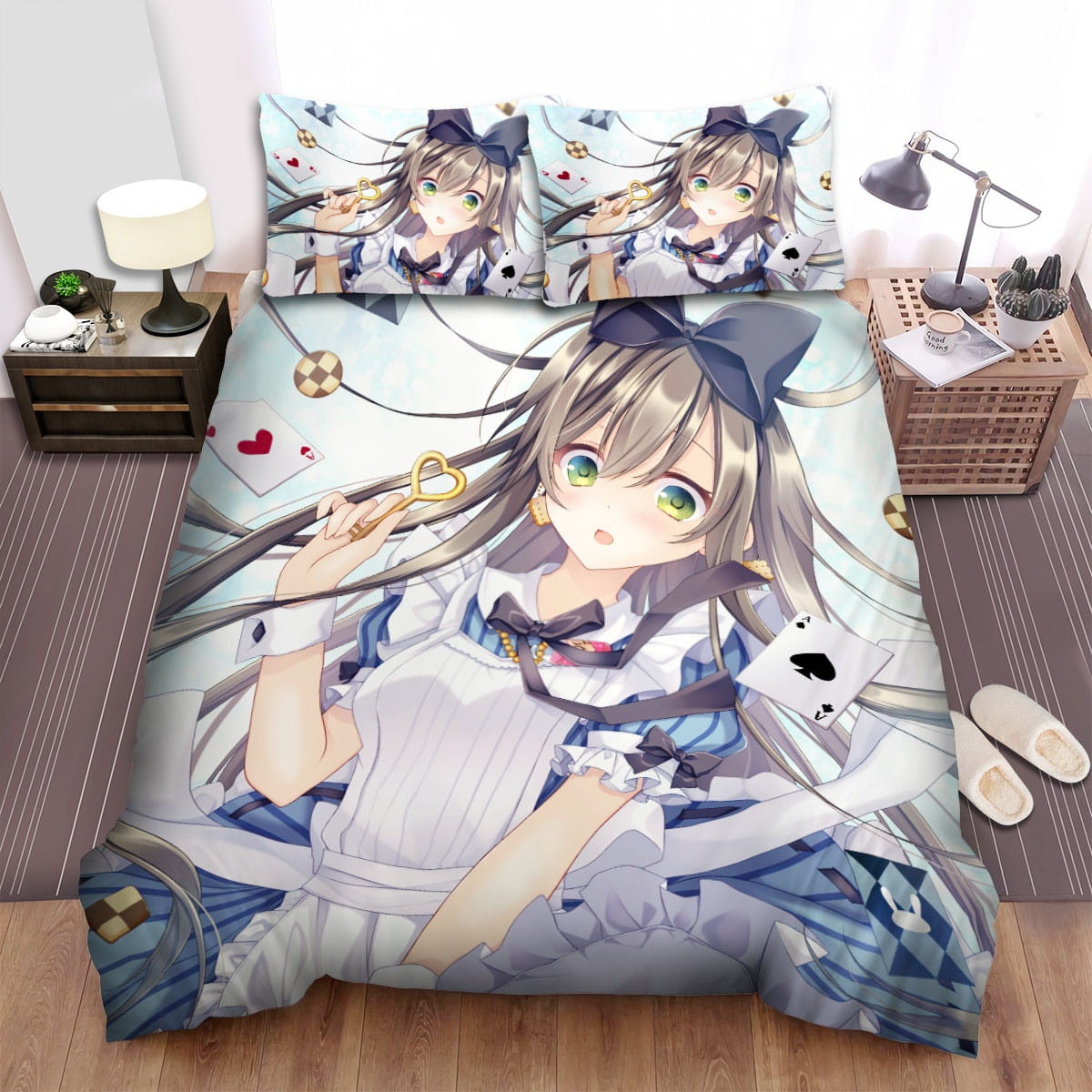 Bang Dream! Hanazono Tae In Maid Costume Set Bedding Sets  Duvet Cover Flatsheet Gift For Wife  Husband  Besties