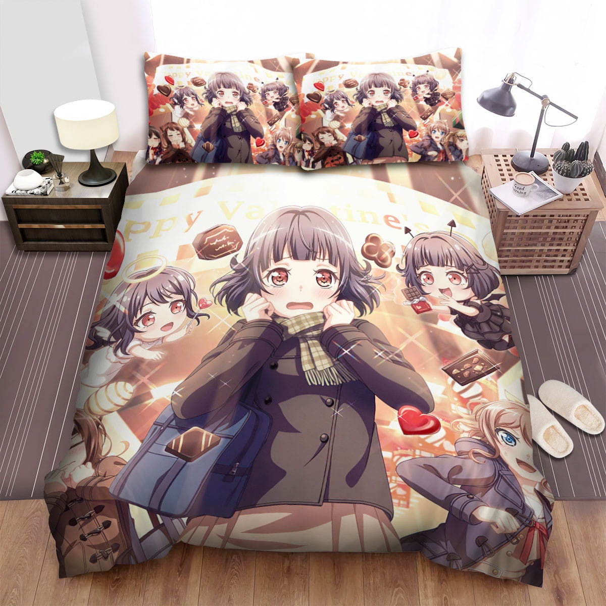 Bang Dream! Happy Valentine?s Day  Bedding Sets ? Duvet Cover  Flatsheet  Pillowcases For Every Bedroom