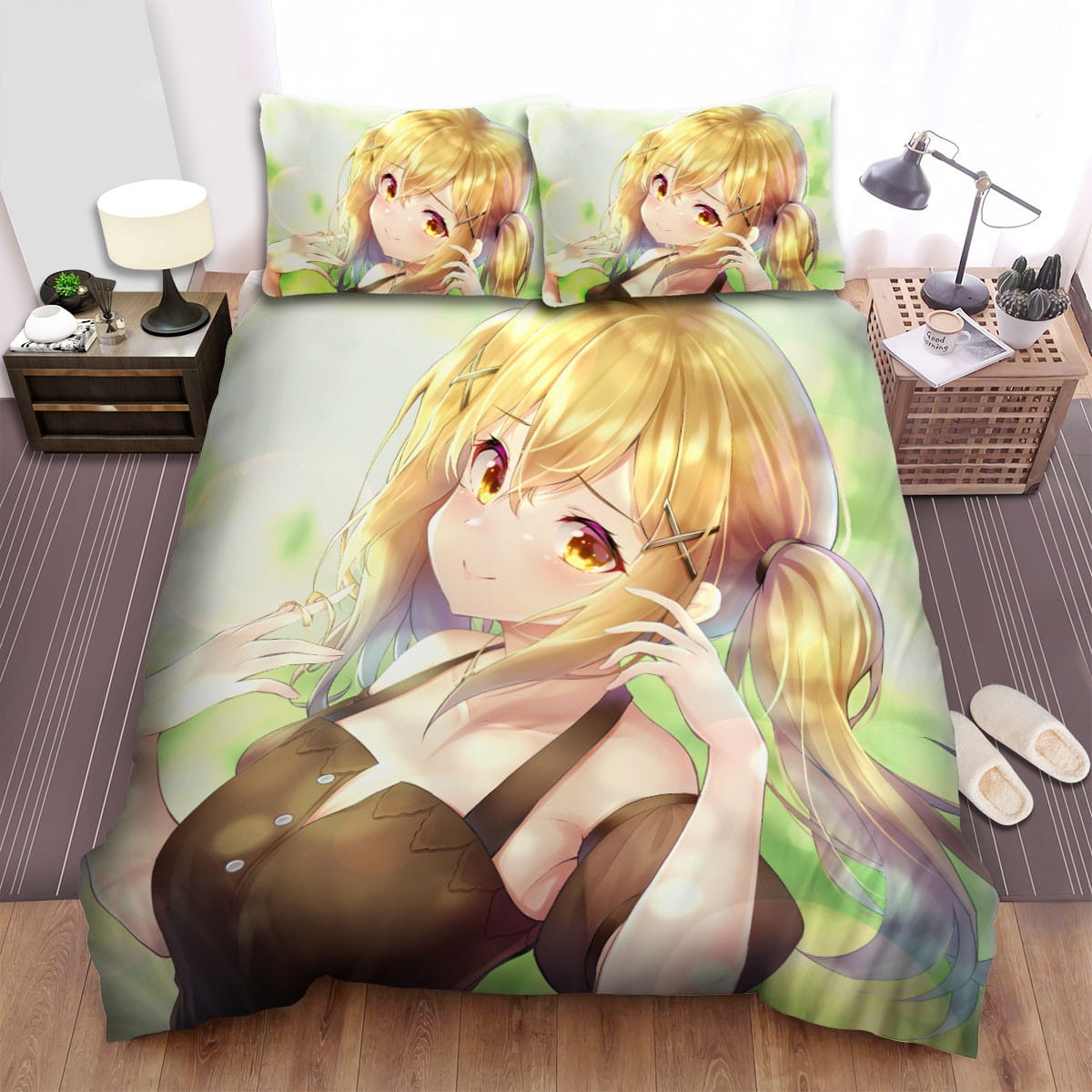 Bang Dream! Ichigaya Arisa In Casual Outfit  Bedding Sets Duvet Cover  Flatsheet  Pillowcase For Your Lover