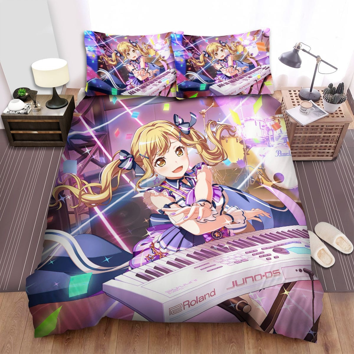 Bang Dream! Ichigaya Arisa On Stage  Bedding Sets ? Duvet Cover  Flatsheet  Pillowcases Perfect Gift For Fans