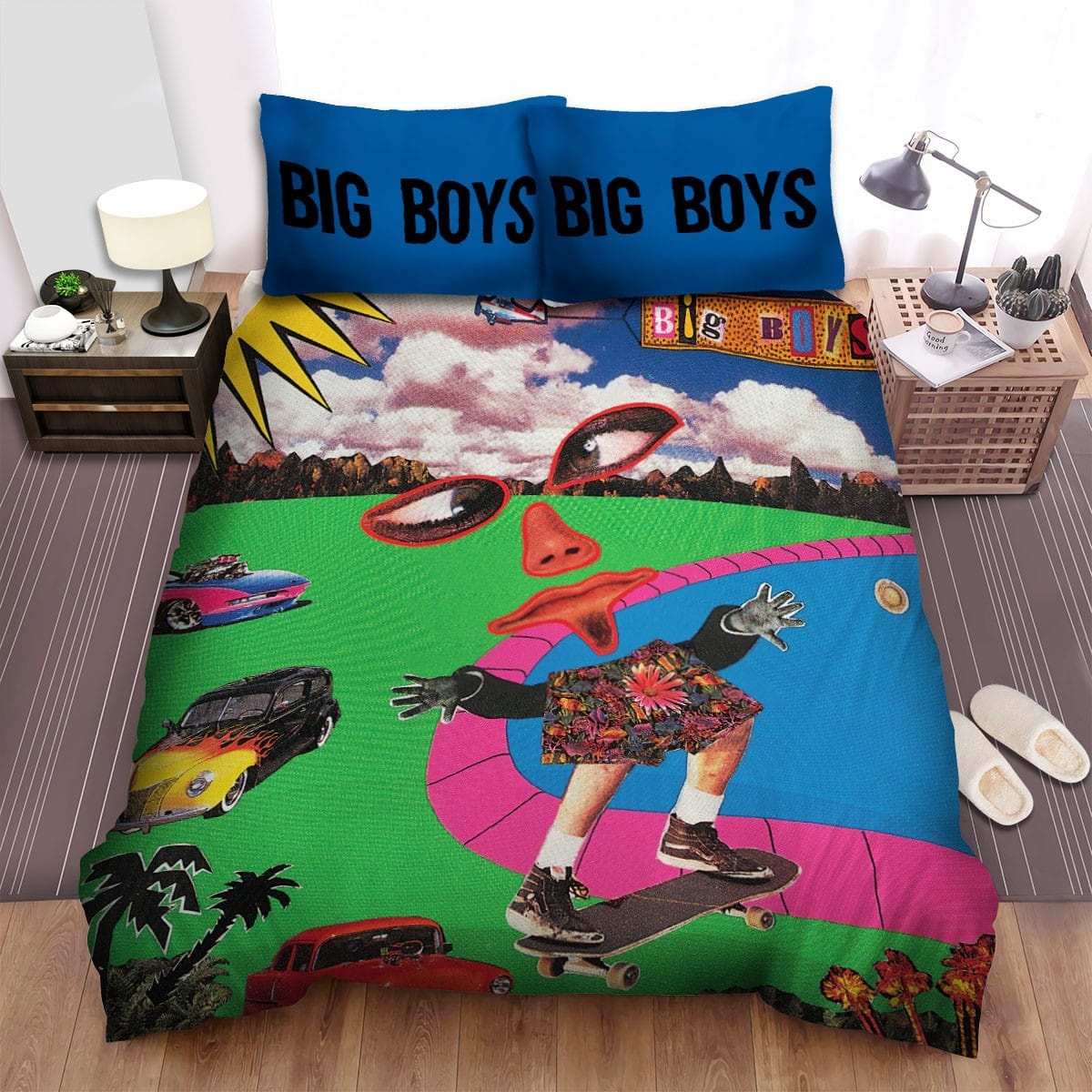 Big Boys Band The Skinny Elvis Album Cover Bedding Sets  Duvet Cover Flatsheet Gift For Wife  Husband  Besties