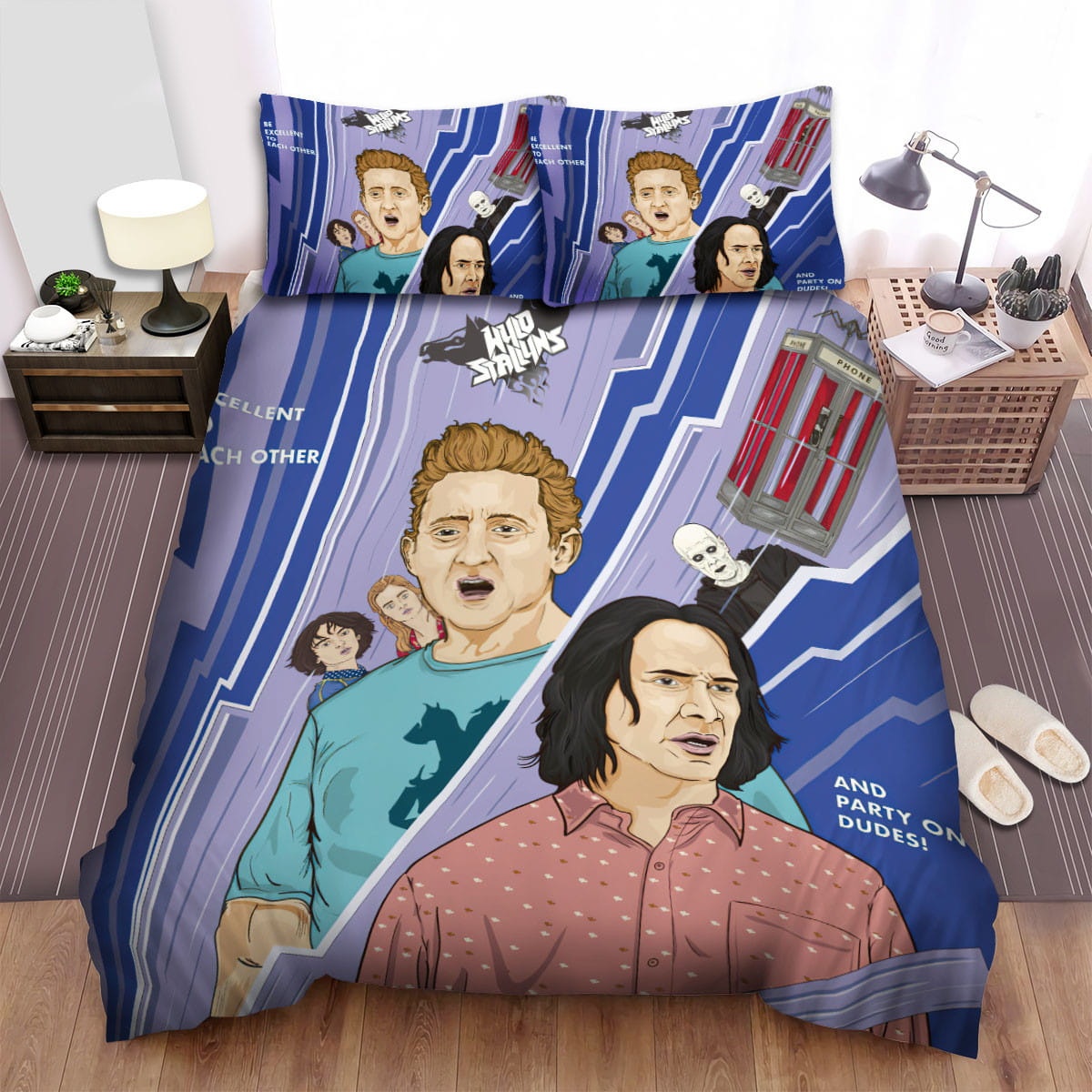 Bill & Ted Face The Music (2020) Movie Illustration  Bedding Set  Duvet Cover Gift For Christmas  Birthday  Thanksgiving