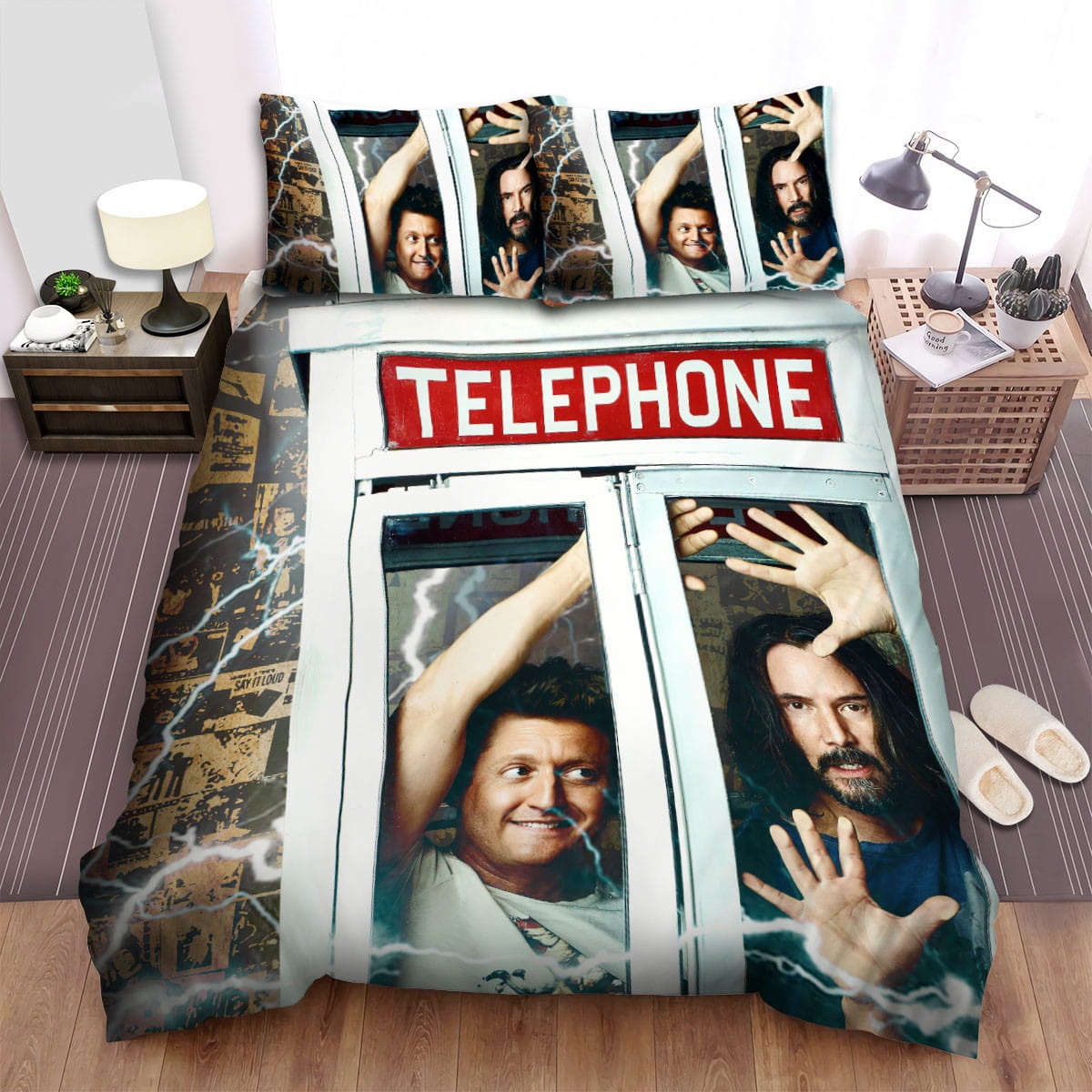 Bill & Ted Face The Music (2020) Movie Poster 4 Bedding Sets ? Duvet Cover  Flatsheet  Pillowcases For Every Bedroom